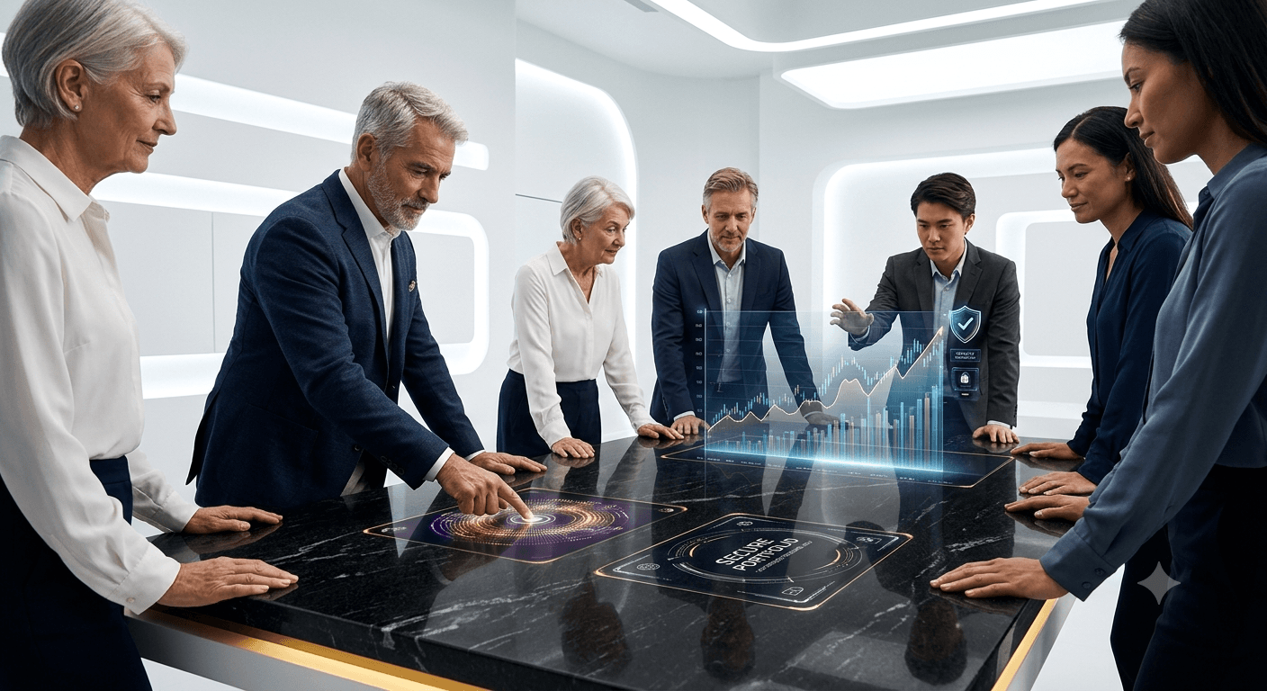 Modern Financial Workspace & Team